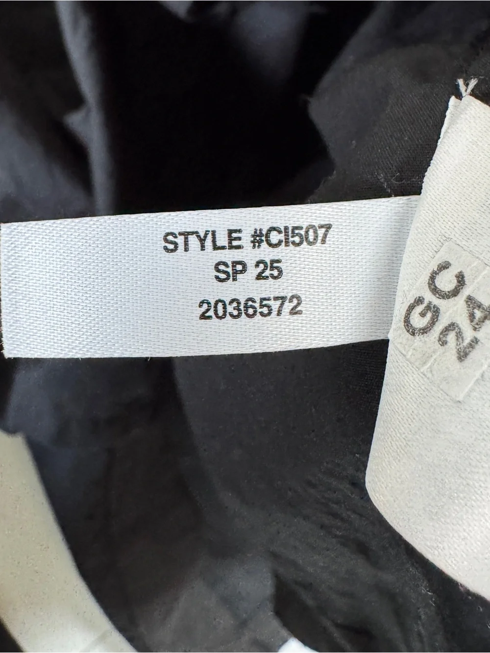 J.Crew Ciel Top Womens S Black Poplin Boatneck Side Button Waist Tie CI507 LS